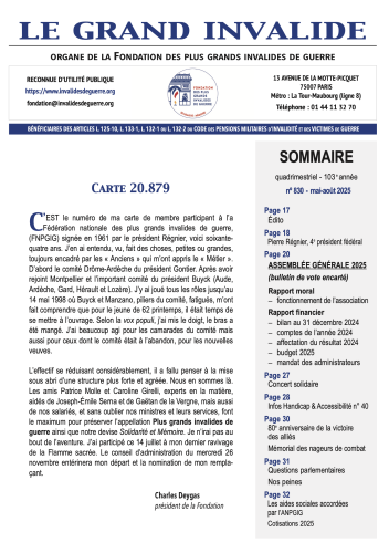 Le Grand Invalide 830